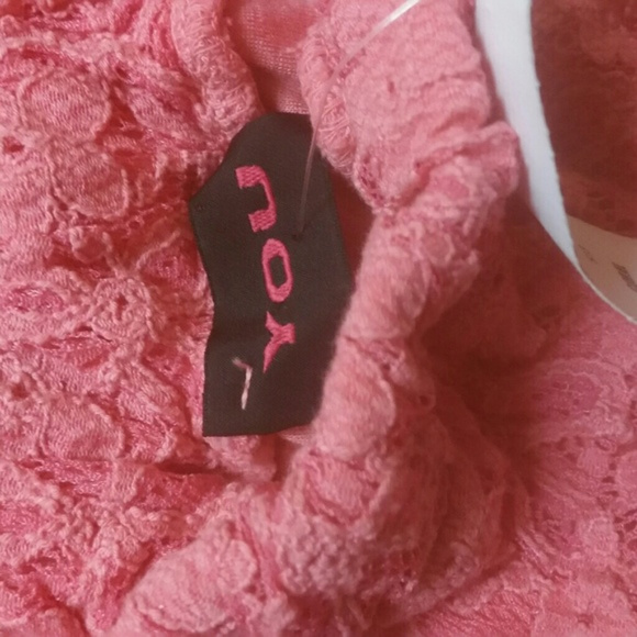 YOU Brand 🌸 Pink Lace 🌸 Skater Skirt~Med~ NWT - Picture 3 of 3